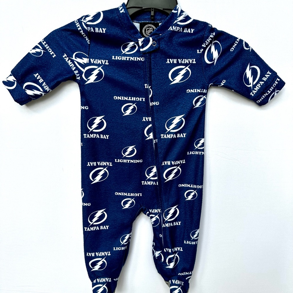 NHL- Tampa Bay Lightning Baby Footed Pajamas